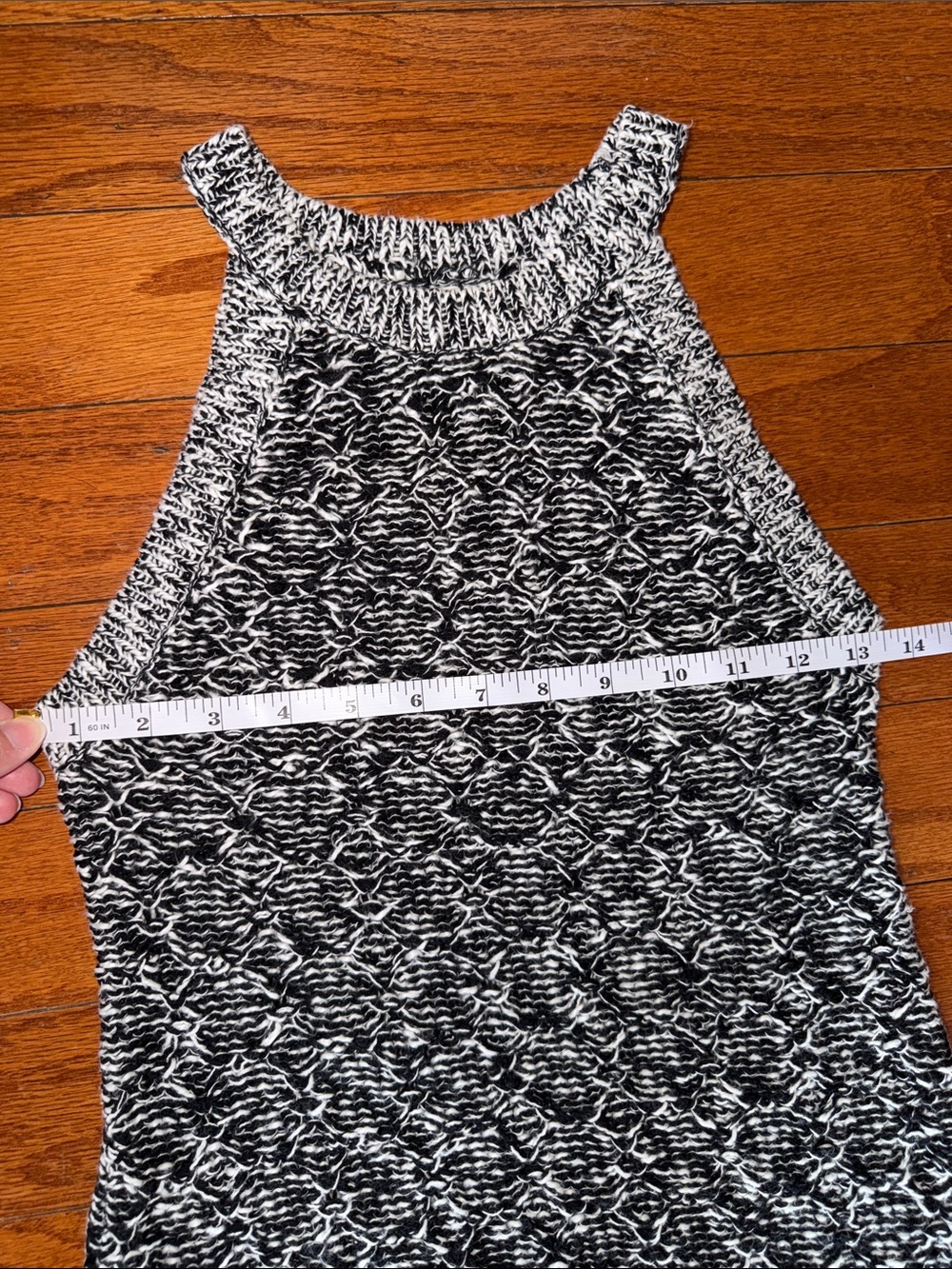 Moth by Anthropologie Cotton Ramie Marled Knit Halter Tank - Picture 4 of 7